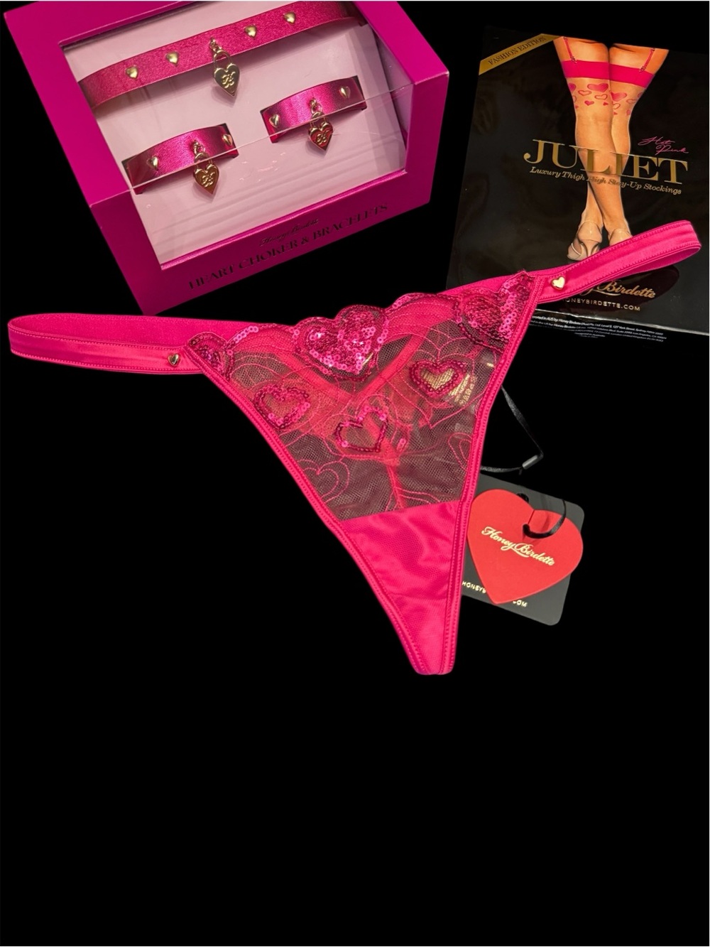 Honey Birdette Juliet Thong XS